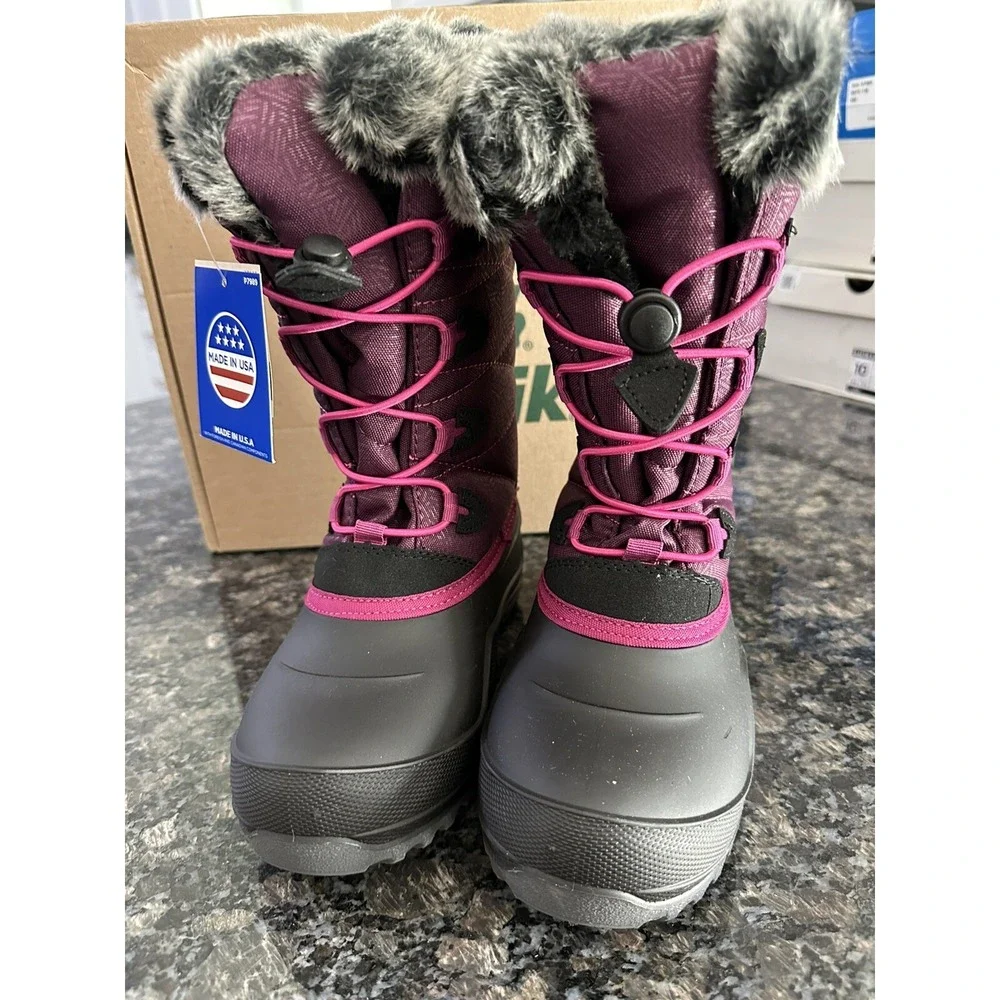Kamik Kids' Snowgypsy 4 Winter Boot.‎ Purple Black. NWB. Size 3